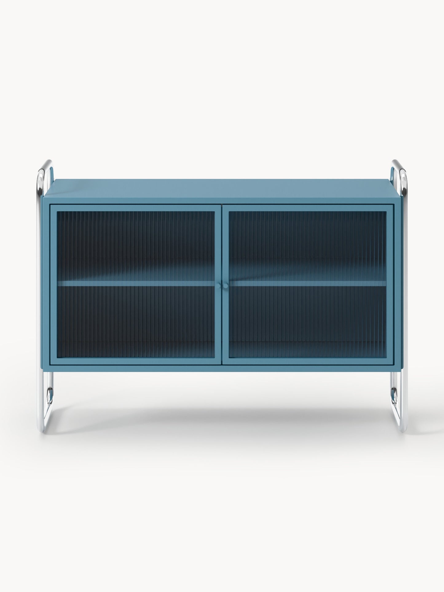 Metall-Sideboard Robyn mit Glas-Front