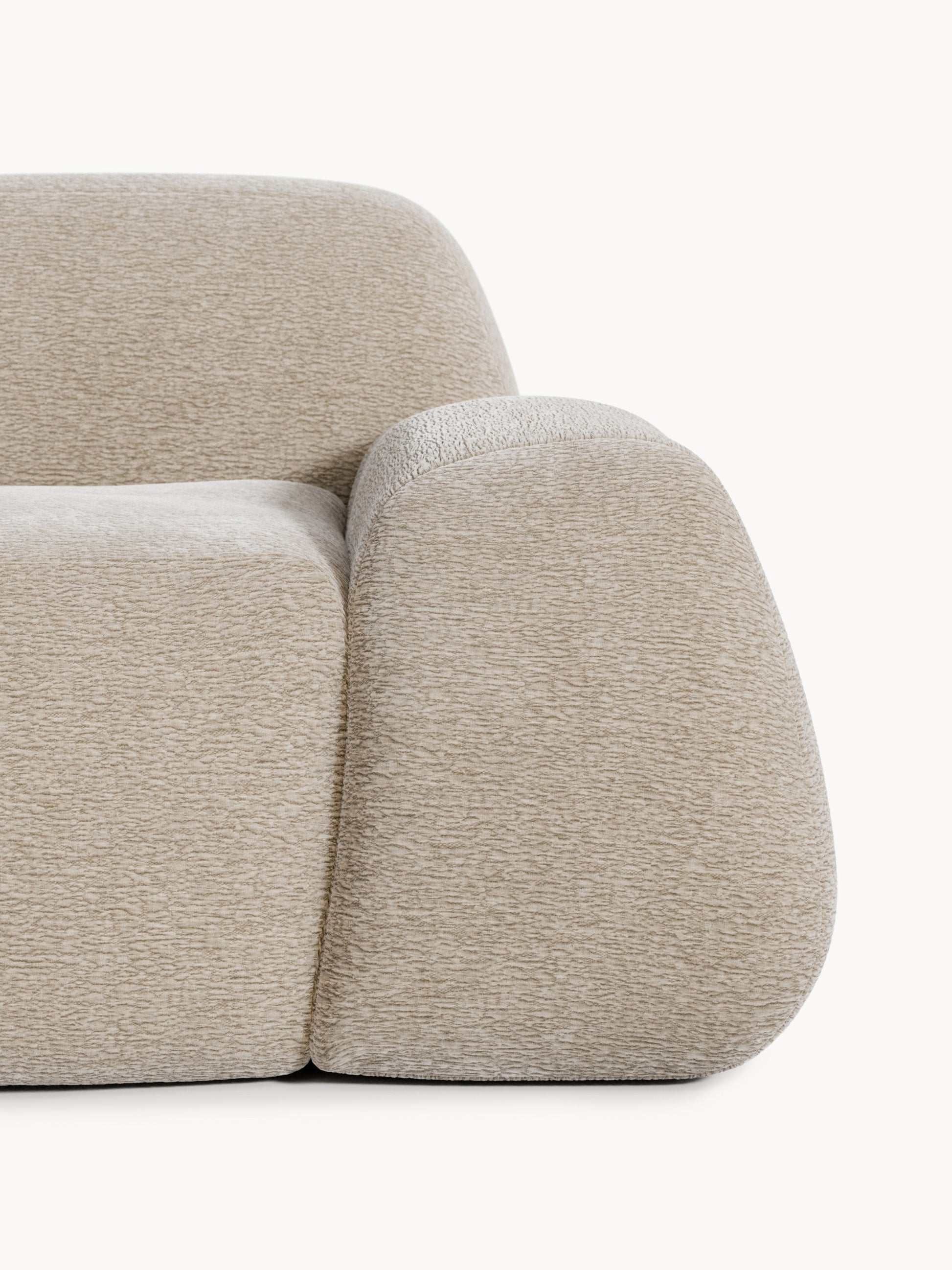 Modulares XL-Ecksofa Wolke mit Chaiselongue