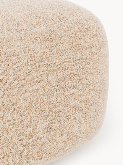 Ovaler Bouclé-Sofa-Hocker Wolke