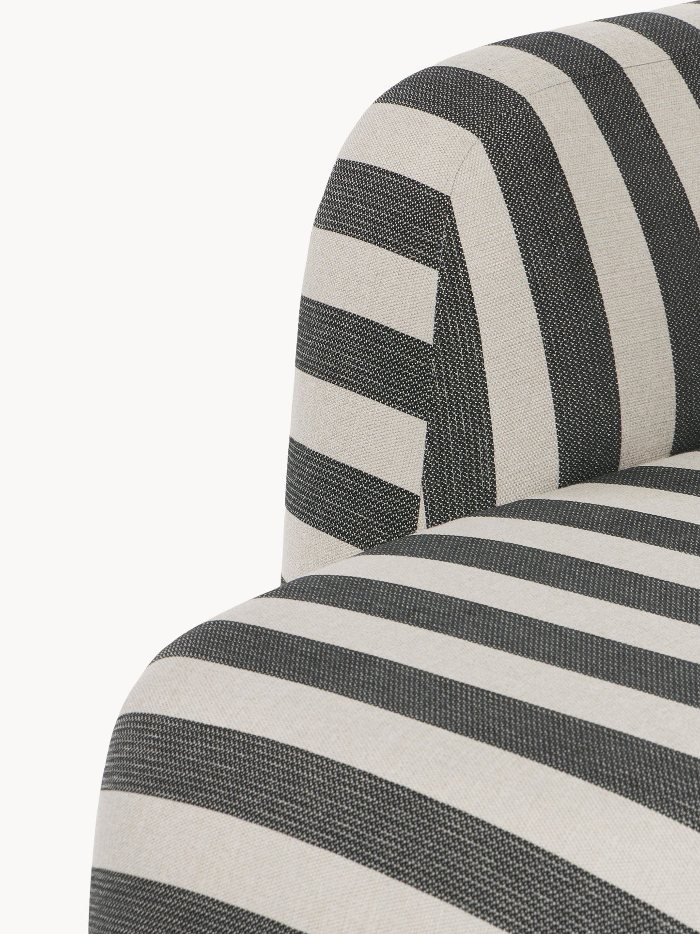 Modulare Gestreifte Chaise Wolke (3-Sitzer)