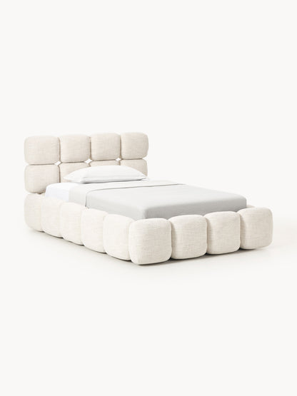 Galeriebild 1 - Einzelbett Tayla mit Stauraum aus Teddy-Bouclé