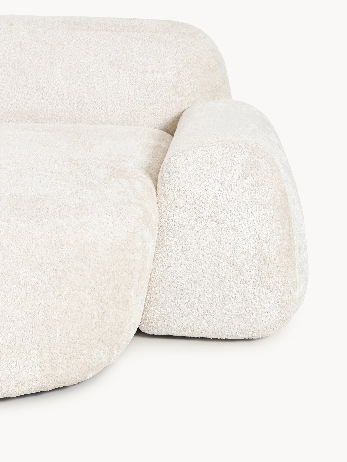 Modulares Teddy-Bouclé-Ecksofa Wolke (4-Sitzer) mit Chaiselongue