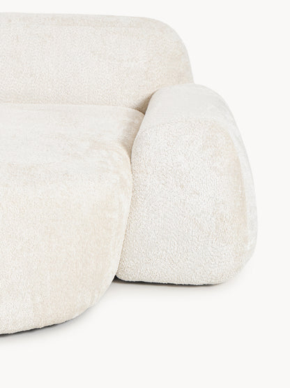 Modulares Teddy-Bouclé-Ecksofa Wolke (4-Sitzer) mit Chaiselongue