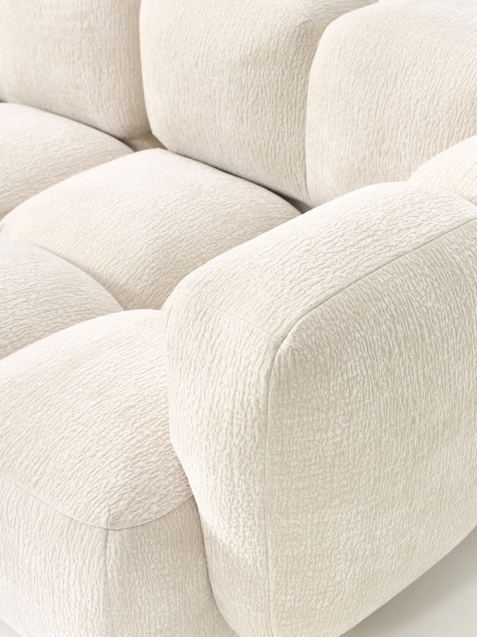 Modulares Sofa Tayla (4-Sitzer) mit Hocker (links/rechts)