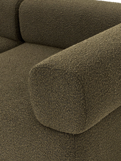 Modulares Bouclé-Sofa Anton (3-Sitzer)