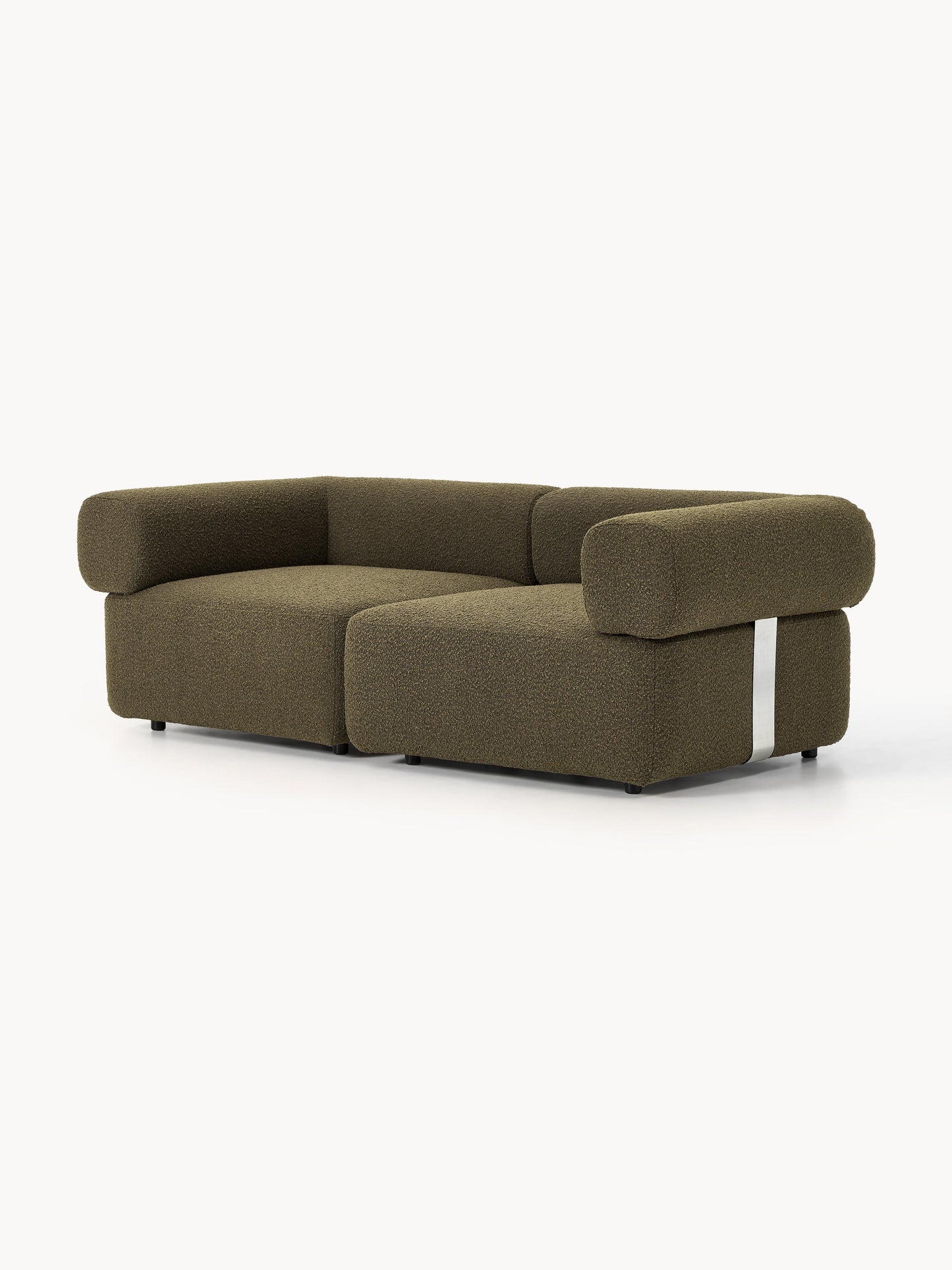 Modulares Bouclé-Sofa Anton (3-Sitzer)