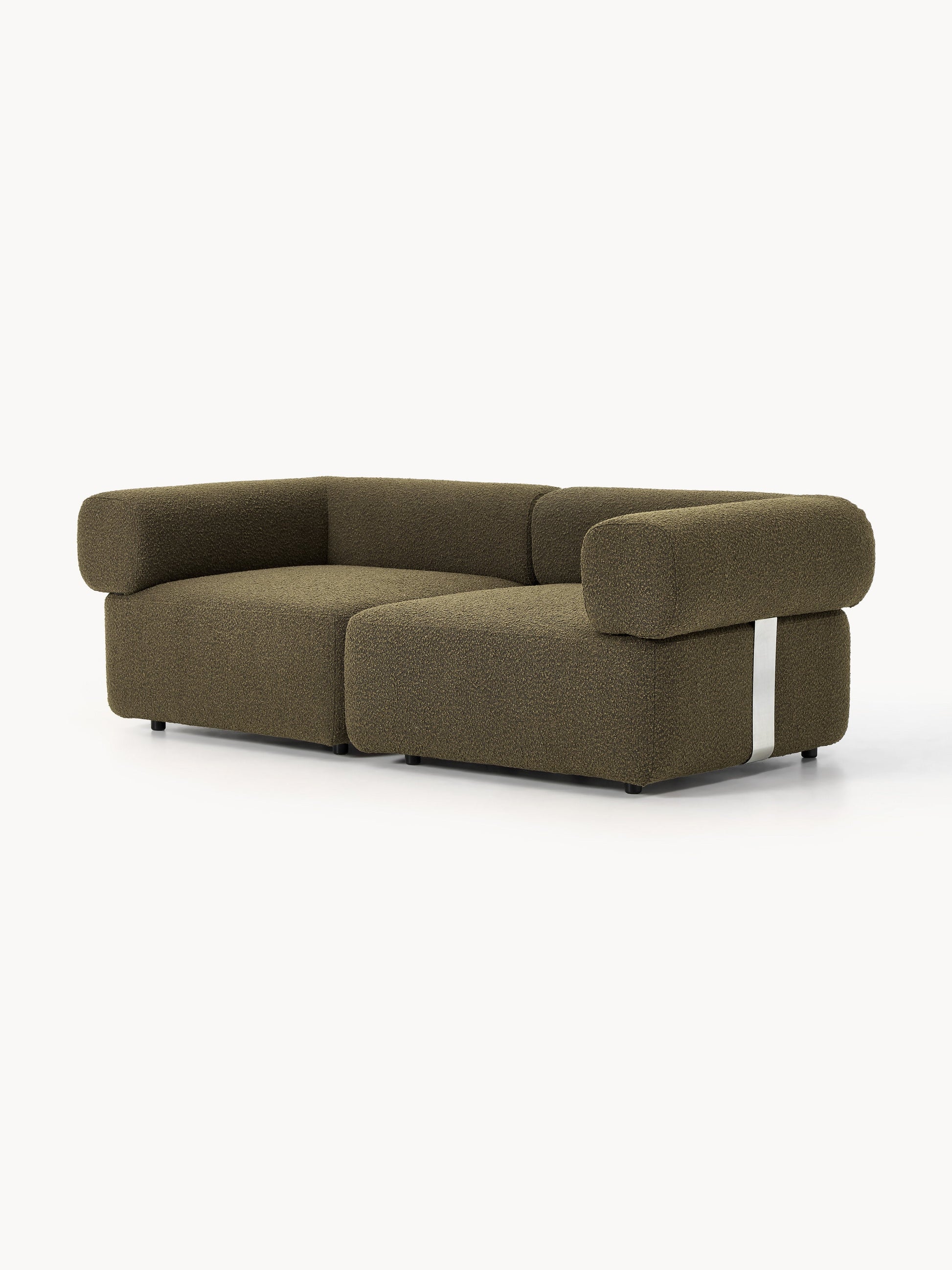 Modulares Bouclé-Sofa Anton (3-Sitzer)