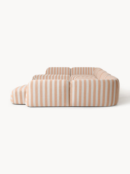 Modulares Gestreiftes XL-Sofa Wolke