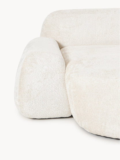 XL Modulares Teddy-Bouclé-Sofa Wolke