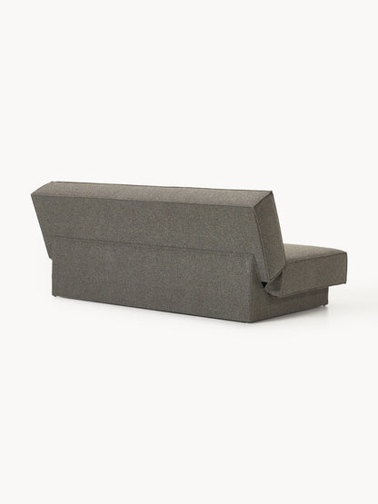 Bouclé-Schlafsofa David mit Stauraum