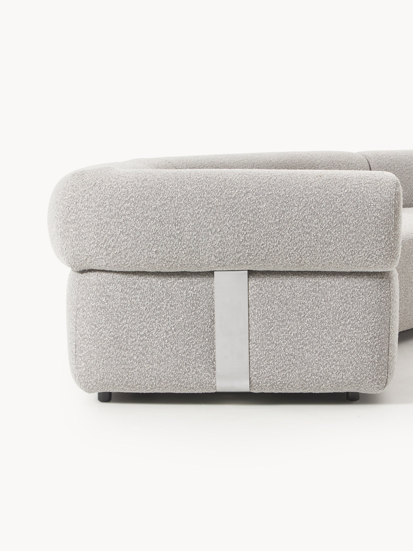 Großes modulares Bouclé-Sofa Anton