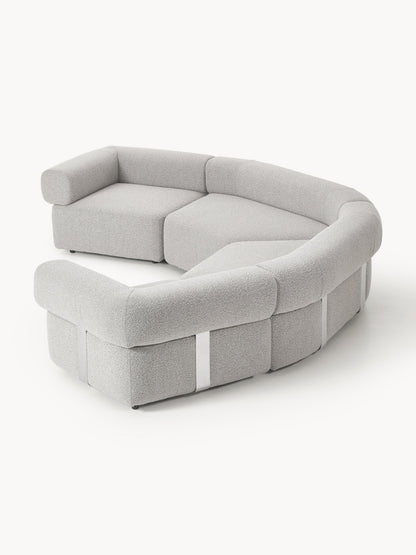 Großes modulares Bouclé-Sofa Anton