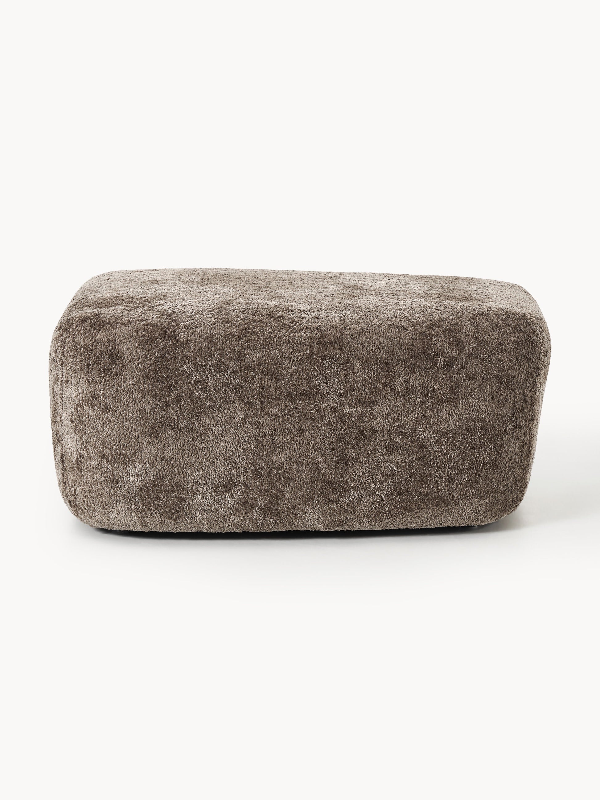 Großer Sofa-Hocker Wolke aus Teddy-Bouclé