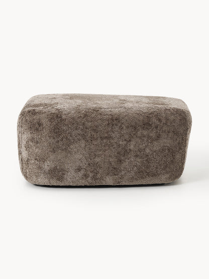 Großer Sofa-Hocker Wolke aus Teddy-Bouclé