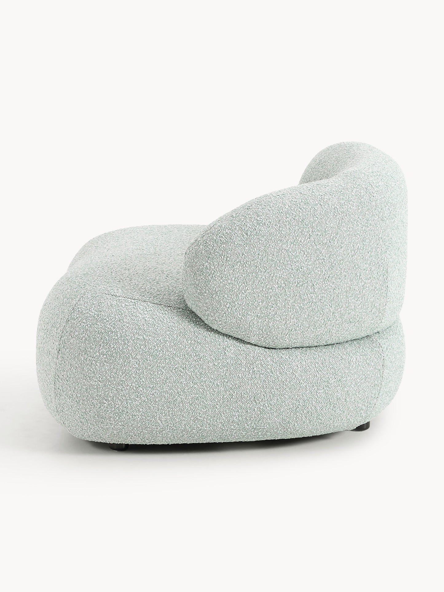 Bouclé-Loungesessel Alba