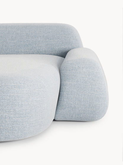 Modulares Bouclé-Ecksofa Wolke (3-Sitzer)