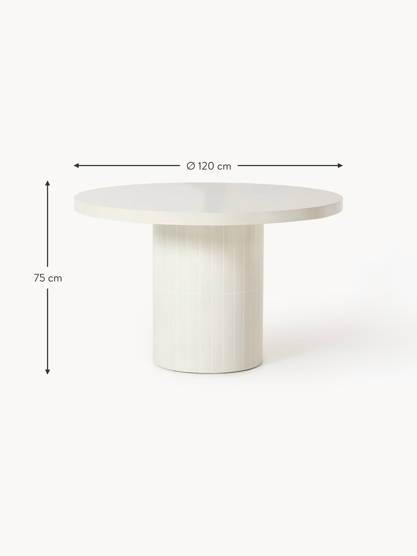 Runder Garten-Esstisch Saya, Ø 120 cm