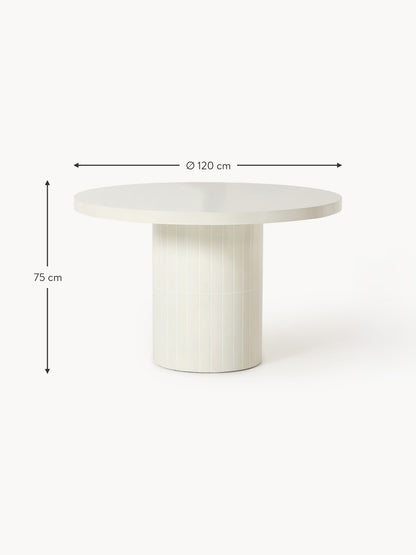 Runder Garten-Esstisch Saya, Ø 120 cm
