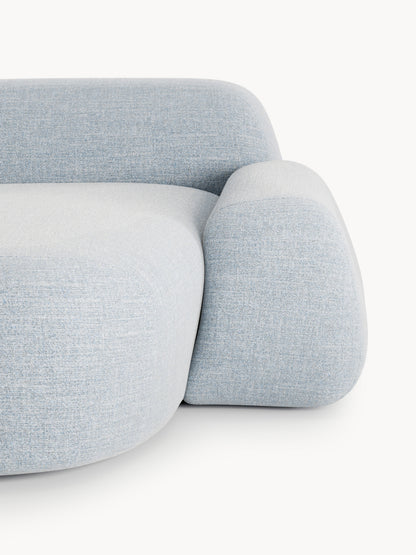 Bouclé-Chaise-Eckmodul Wolke