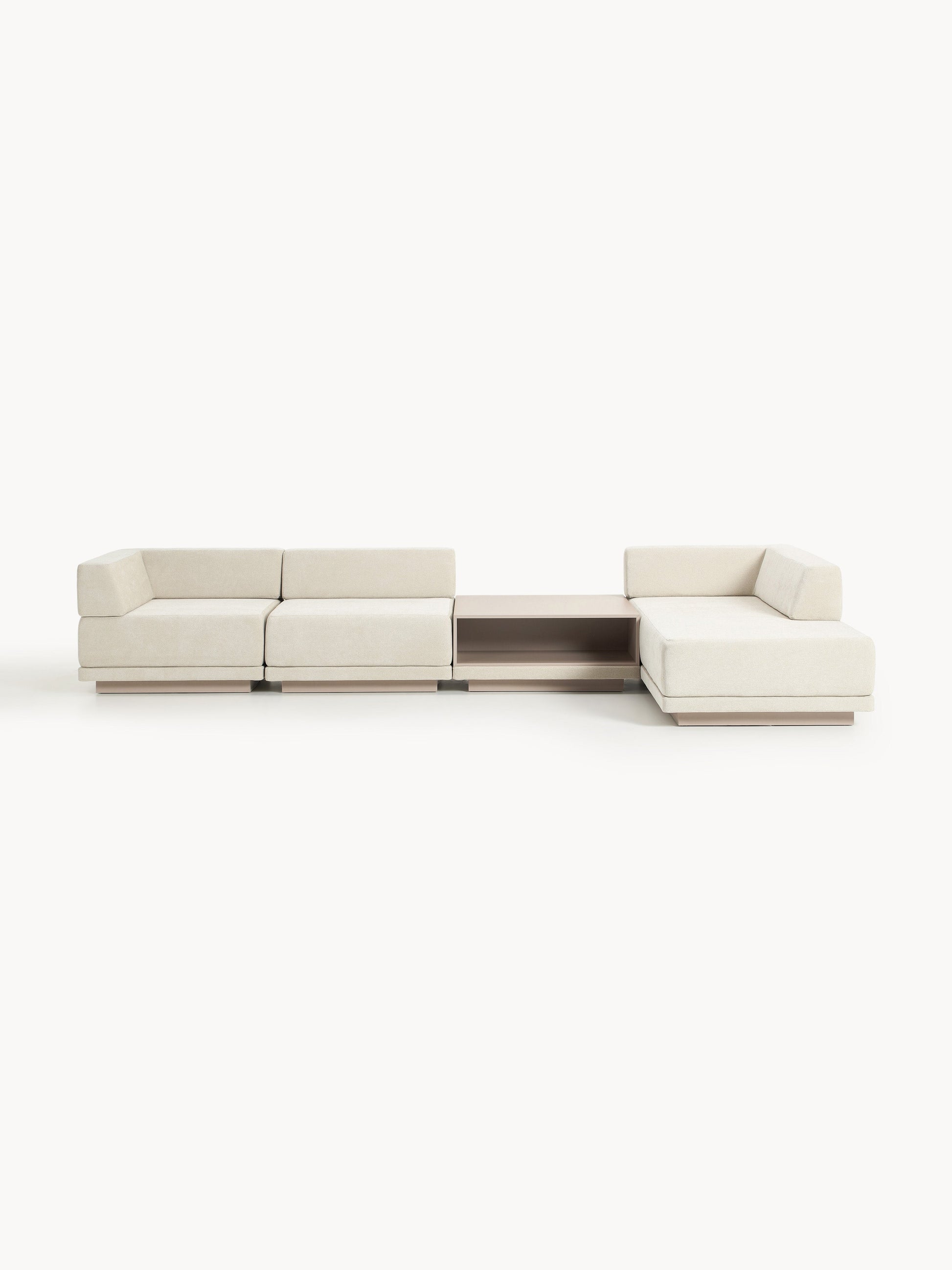 Modulares Ecksofa Colin (4-Sitzer) mit Couchtisch