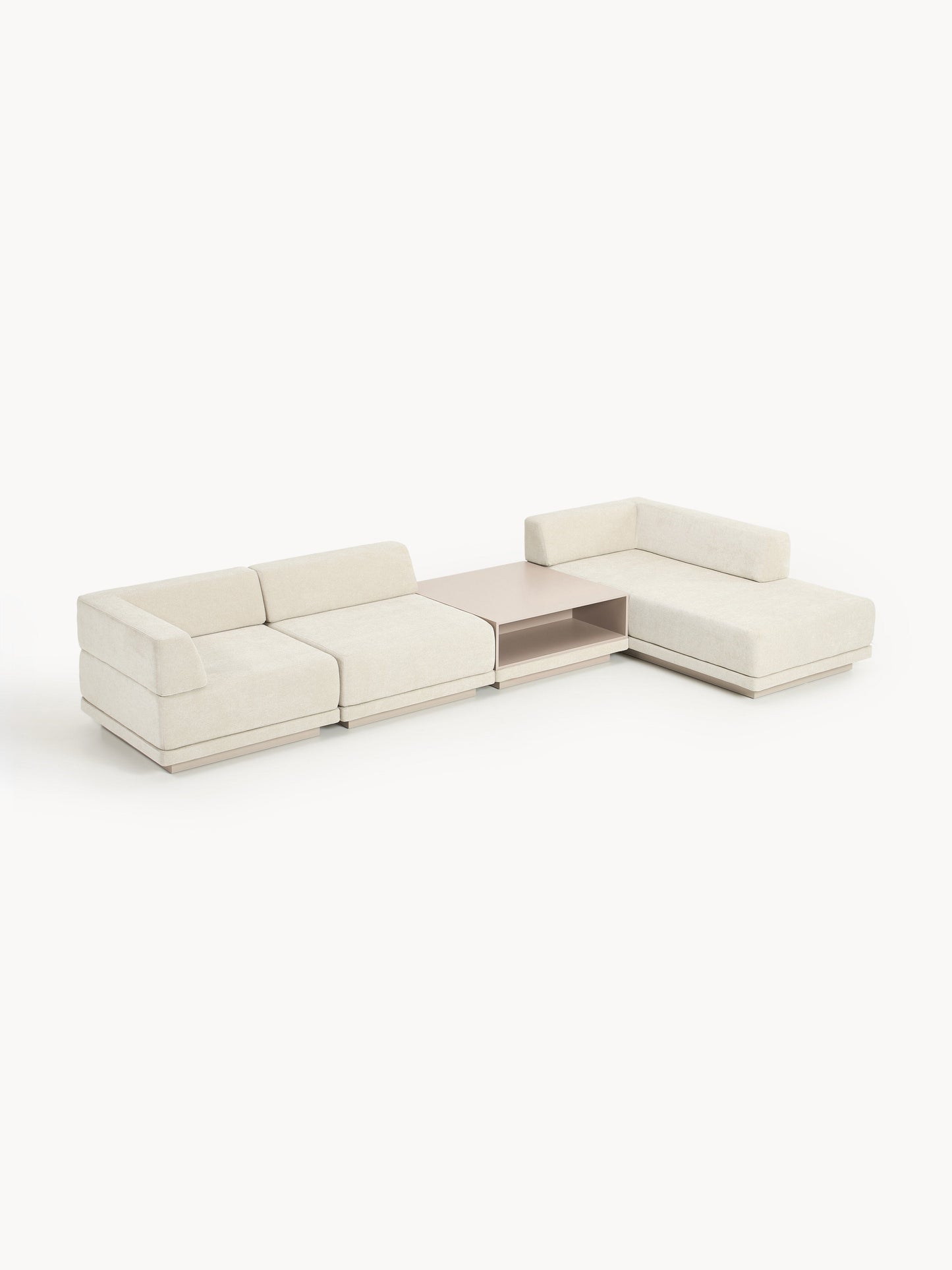 Galeriebild 1 - Modulares Ecksofa Colin (4-Sitzer) mit Couchtisch