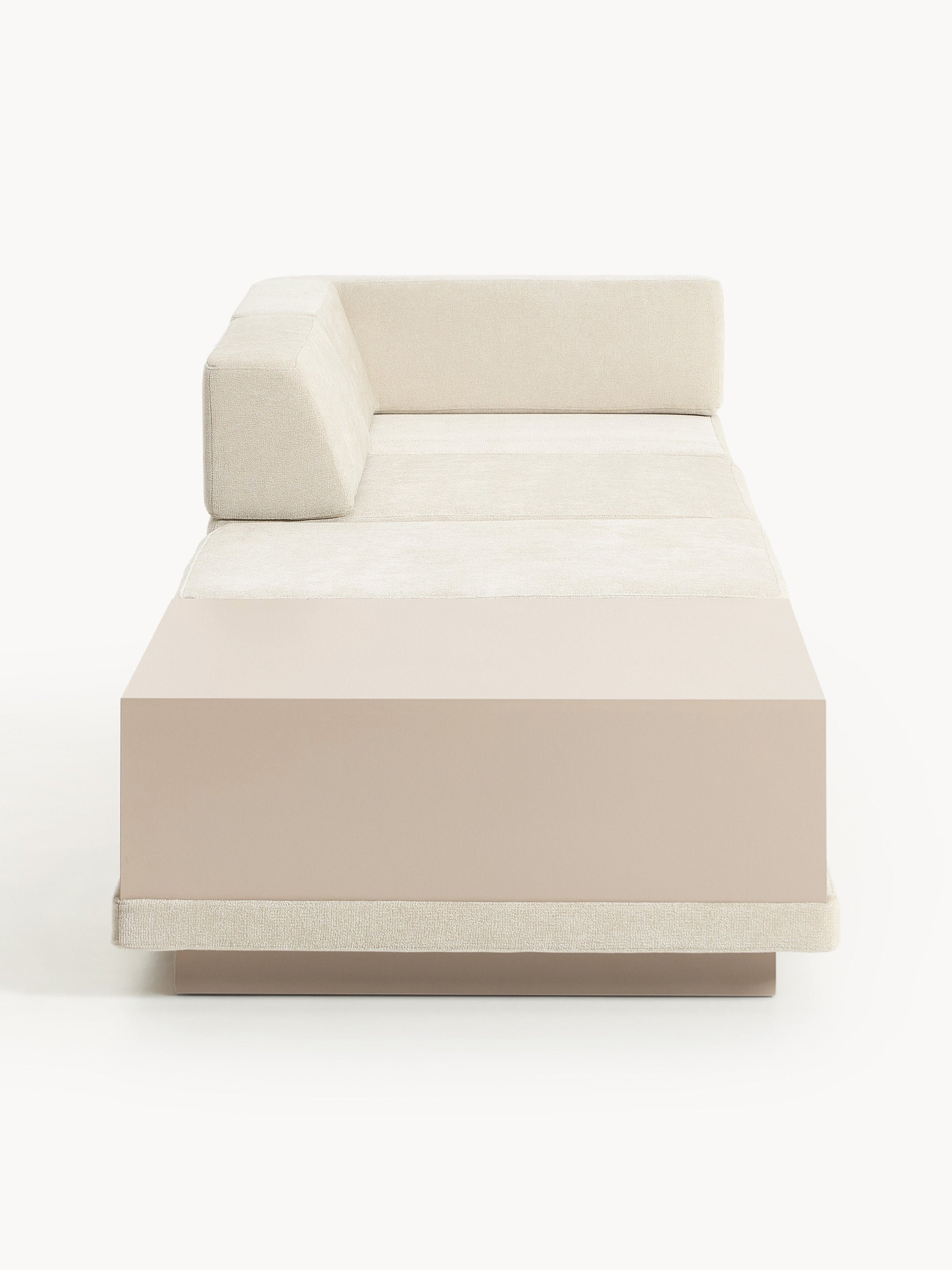 Modulares Sofa Colin (4-Sitzer) mit Couchtisch & Ottomane