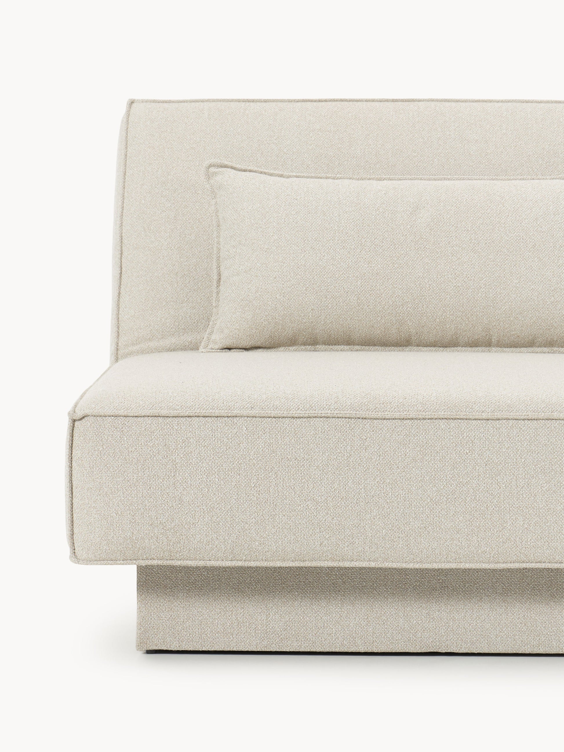Bouclé-Schlafsofa David mit Stauraum