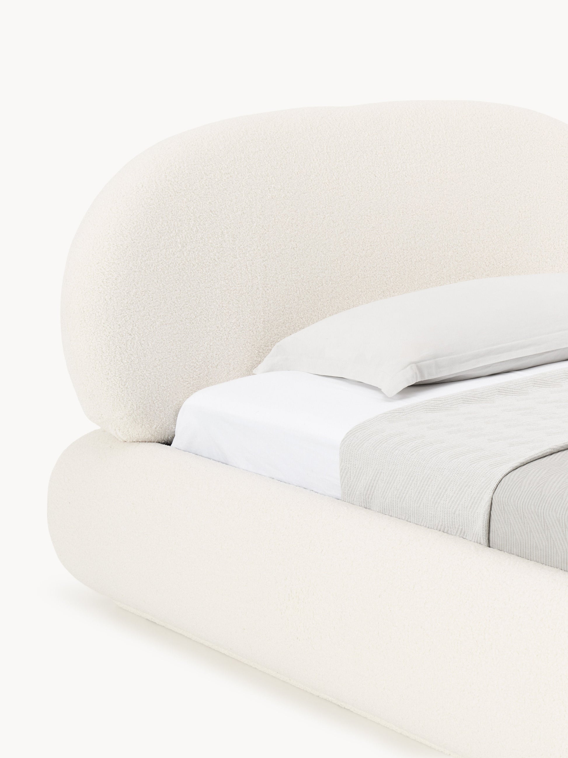 Teddy-Polster-Einzelbett Alba