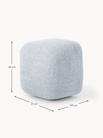 Hoher Bouclé-Sofa-Hocker Wolke
