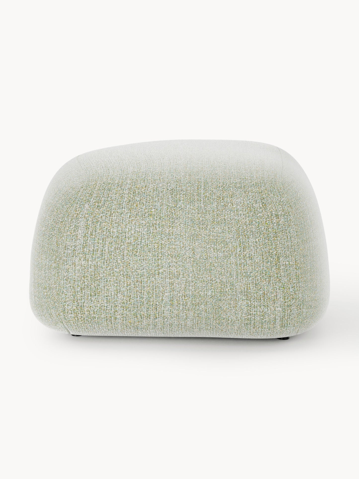 Ovaler Bouclé-Sofa-Hocker Wolke