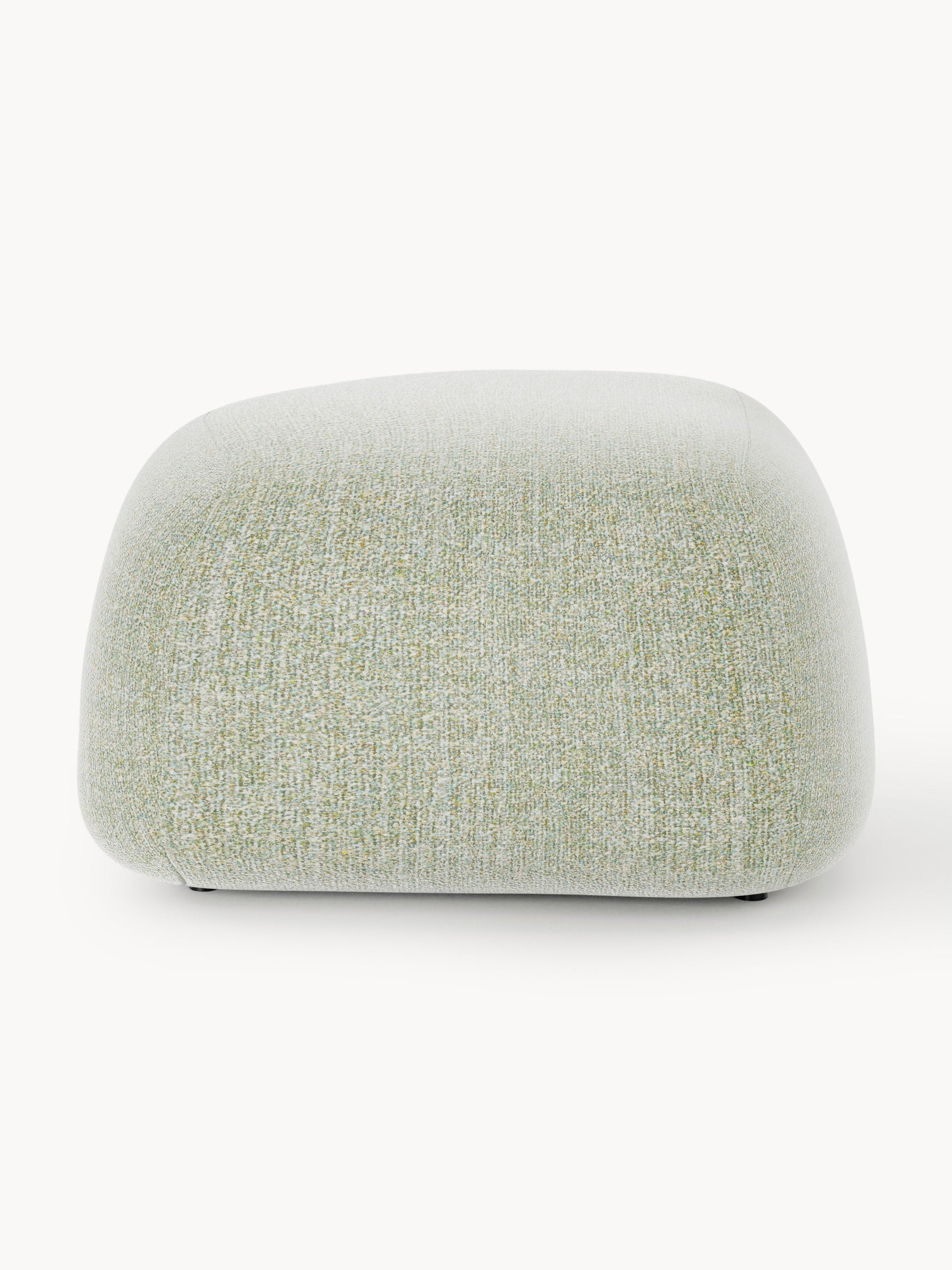 Ovaler Bouclé-Sofa-Hocker Wolke