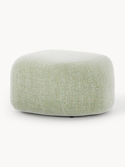 Galeriebild 1 - Ovaler Bouclé-Sofa-Hocker Wolke