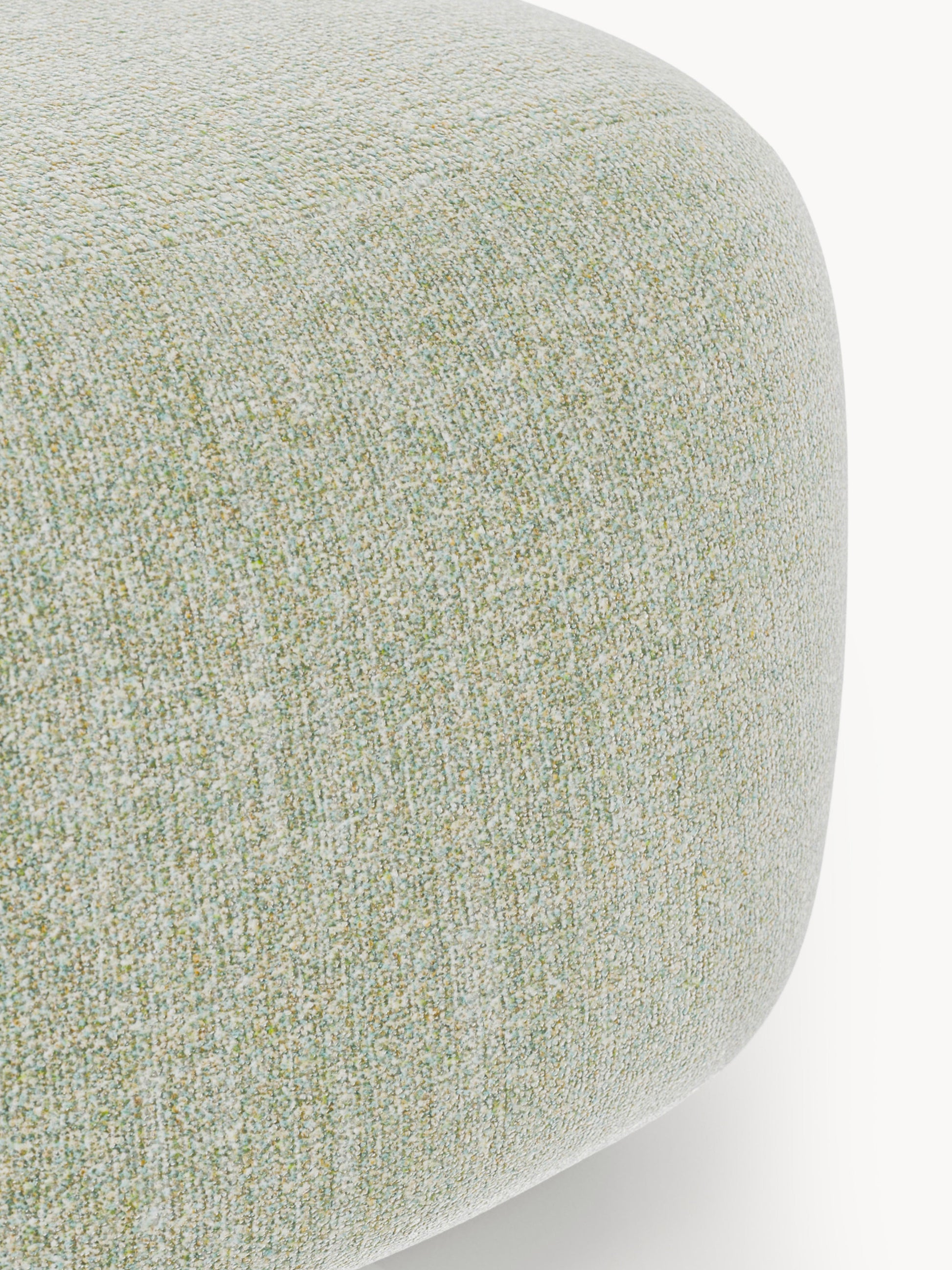 Ovaler Bouclé-Sofa-Hocker Wolke