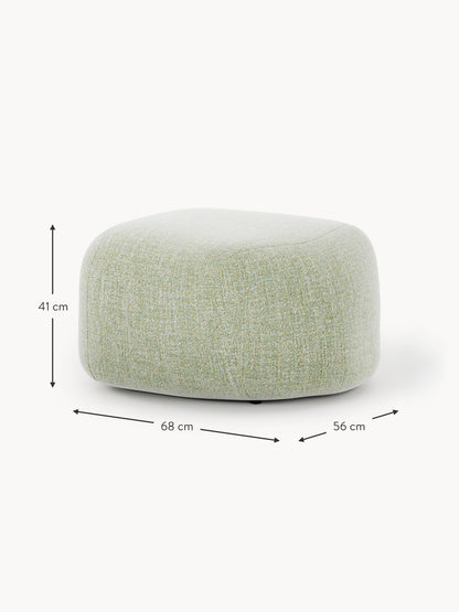 Ovaler Bouclé-Sofa-Hocker Wolke