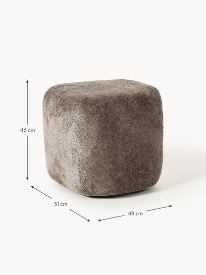 Hoher Teddy-Bouclé-Hocker Wolke