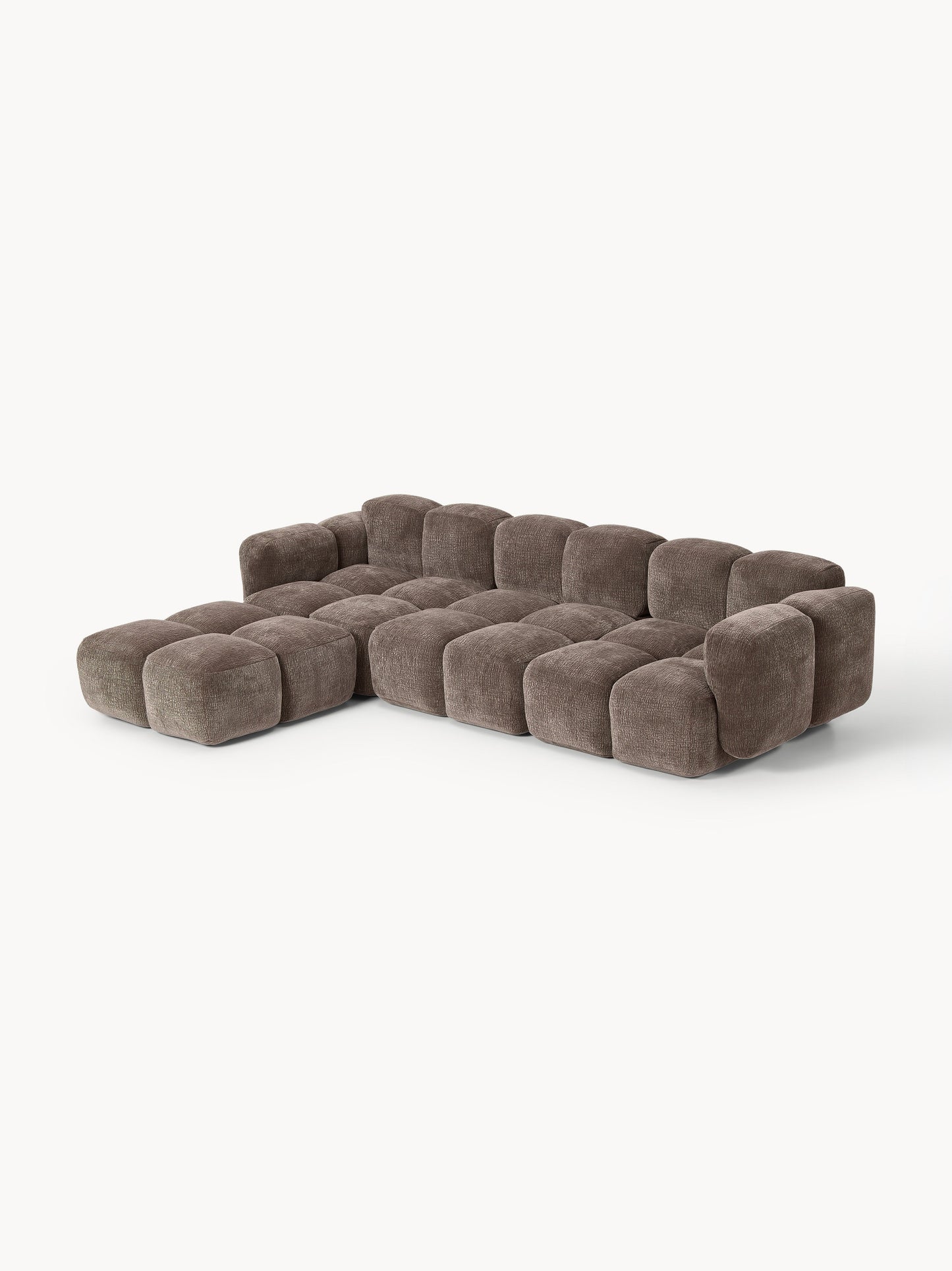 Modulares Sofa Tayla (4-Sitzer) mit Hocker (links/rechts)