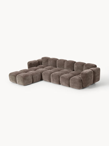 Modulares Sofa Tayla (4-Sitzer) mit Hocker (links/rechts)