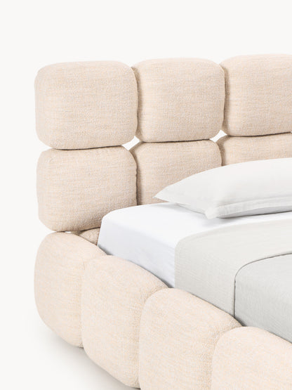 Einzelbett Tayla aus Teddy-Bouclé