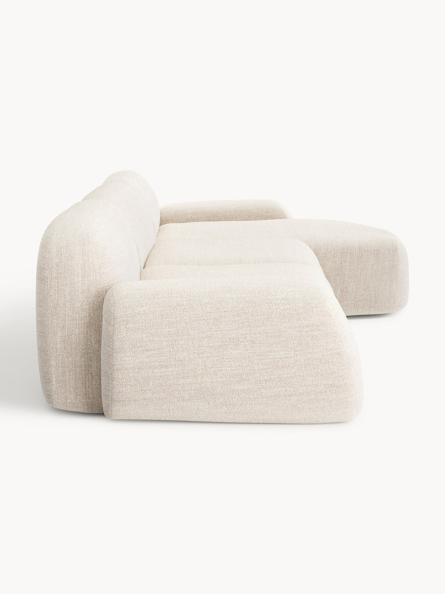 Modulares Bouclé-Ecksofa Wolke (4-Sitzer)
