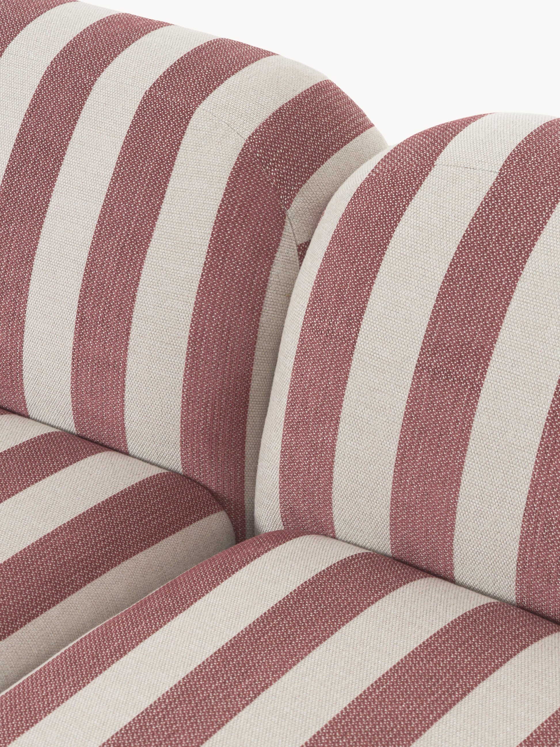 Modulares Gestreiftes Sofa Wolke (4-Sitzer)