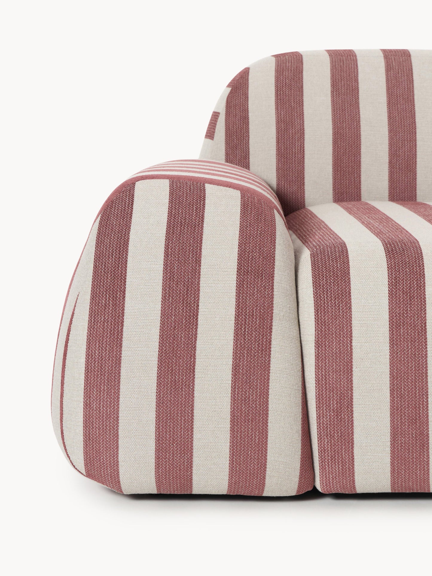 Modulares Gestreiftes Sofa Wolke (4-Sitzer)