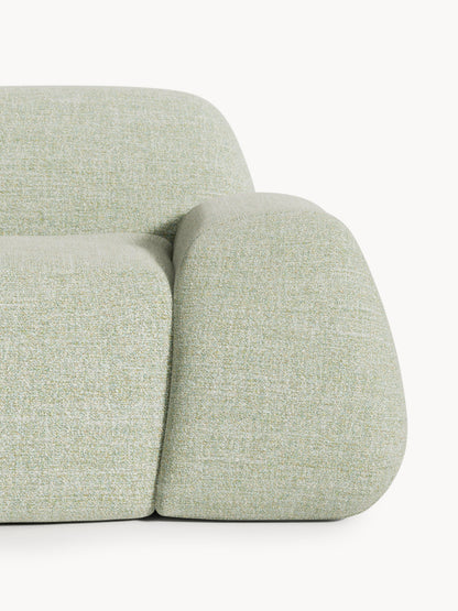 Modulares Bouclé-Ecksofa Wolke (4-Sitzer) mit Chaiselongue