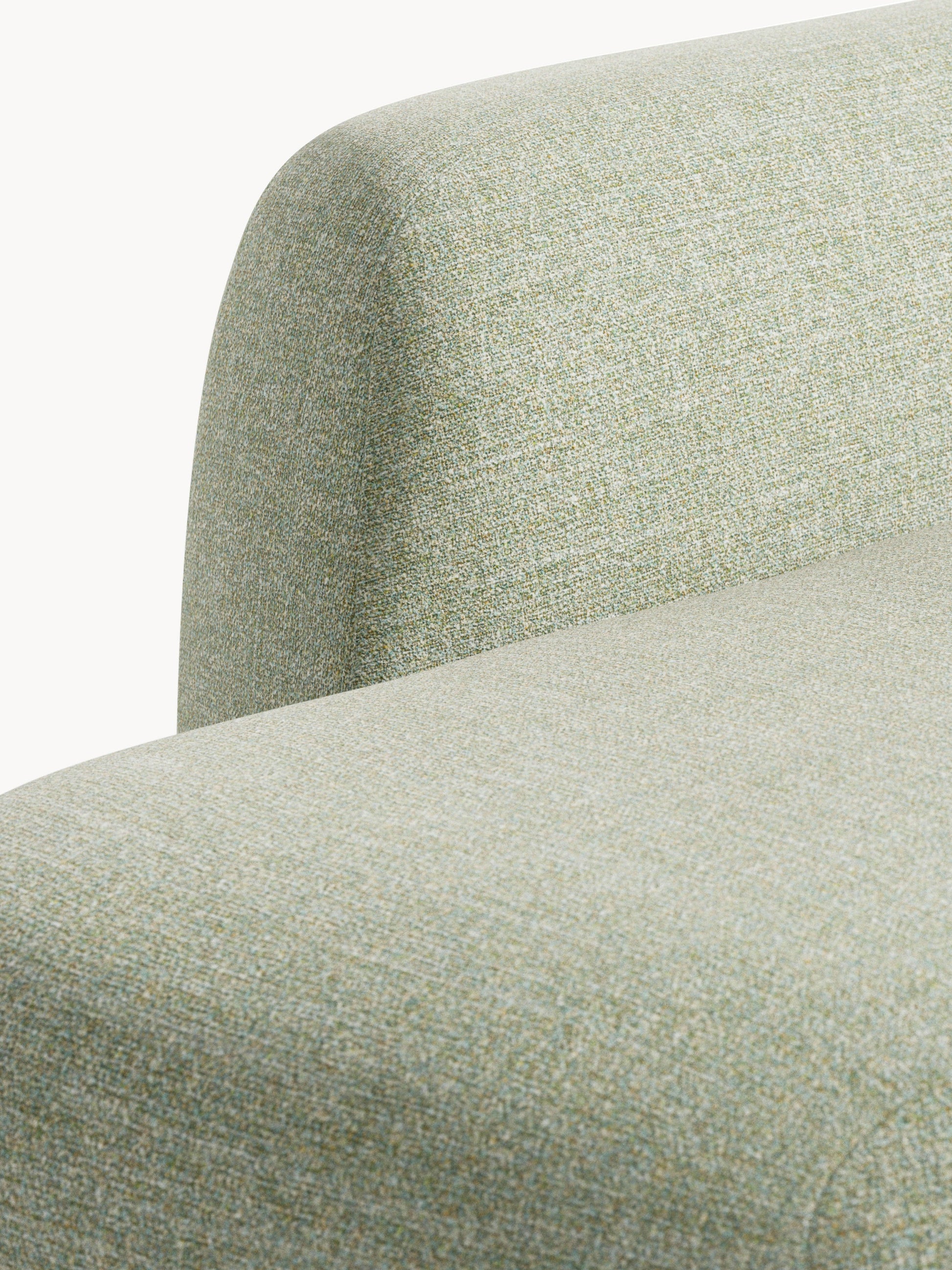 Modulares Bouclé-Ecksofa Wolke (4-Sitzer) mit Chaiselongue