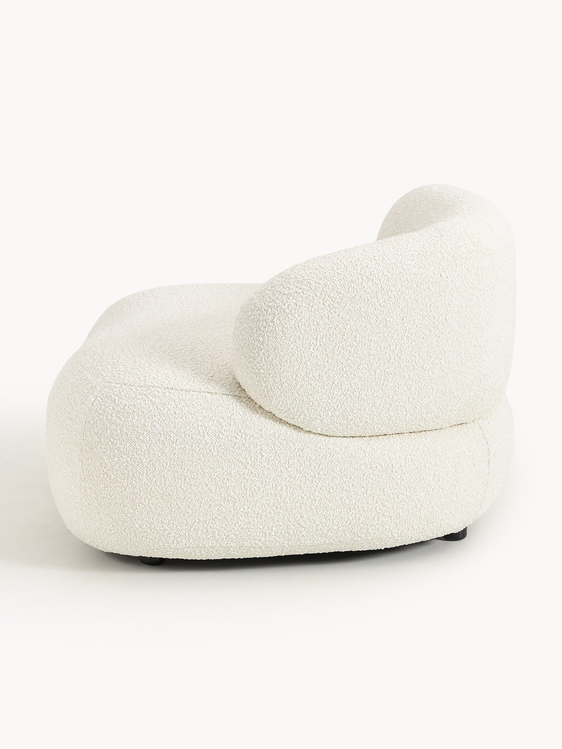 Bouclé-Loungesessel Alba