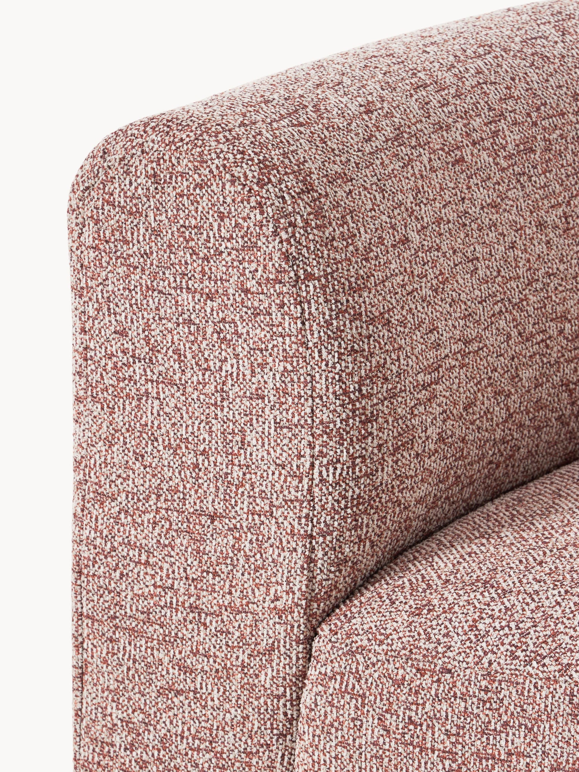 Rundes Bouclé-Eckmodul Sofia
