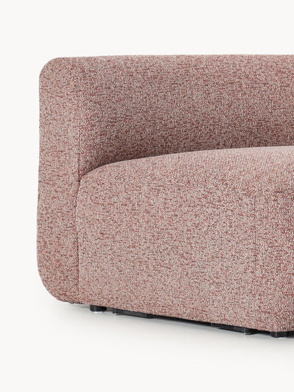 Rundes Bouclé-Eckmodul Sofia
