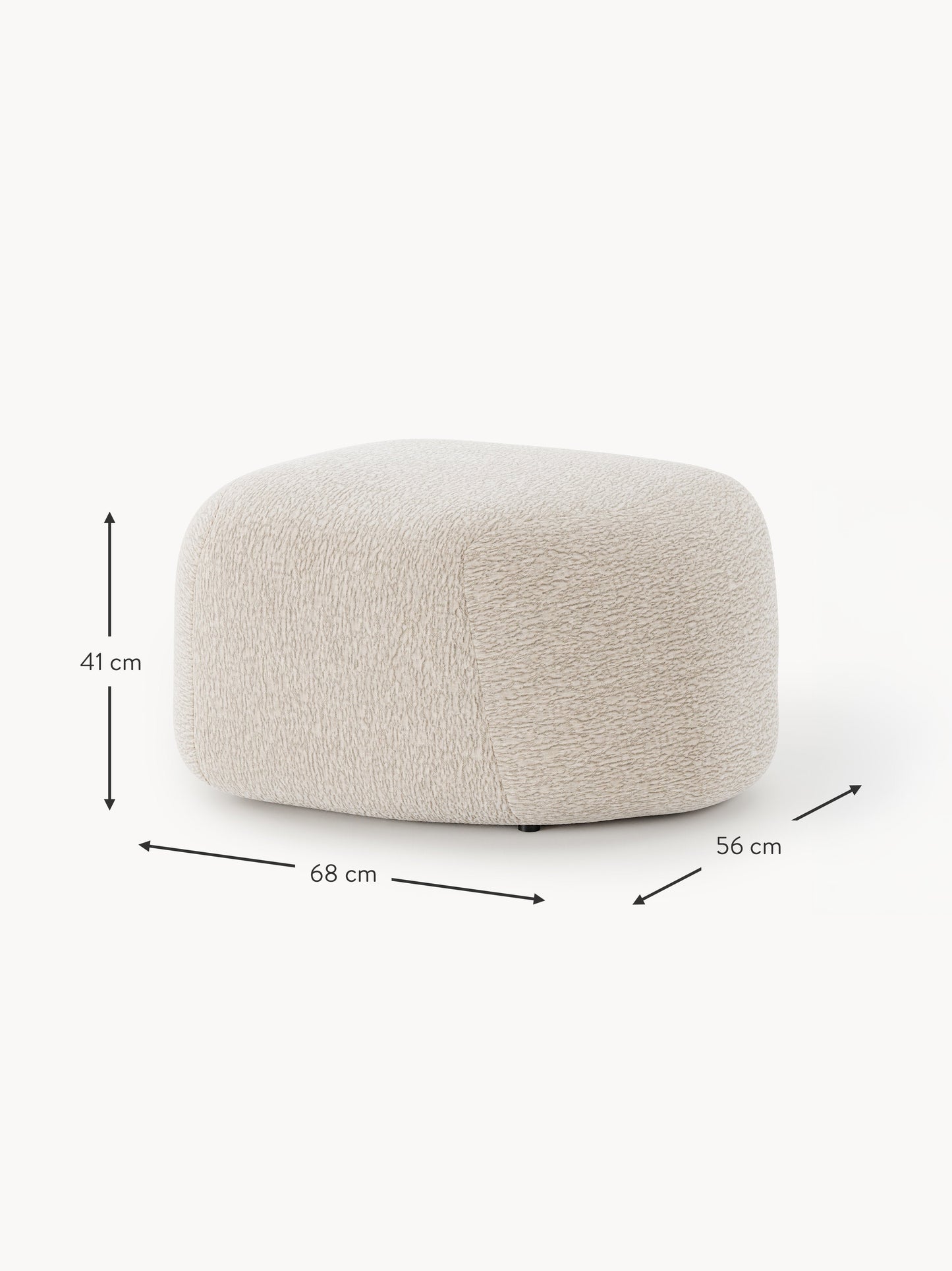 Ovaler Sofa-Hocker Wolke