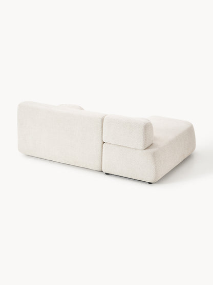 Schlafsofa Pao aus Teddy-Bouclé mit Stauraum