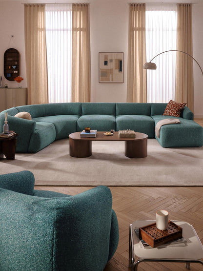 Modulares Bouclé-XL-Sofa Sofia