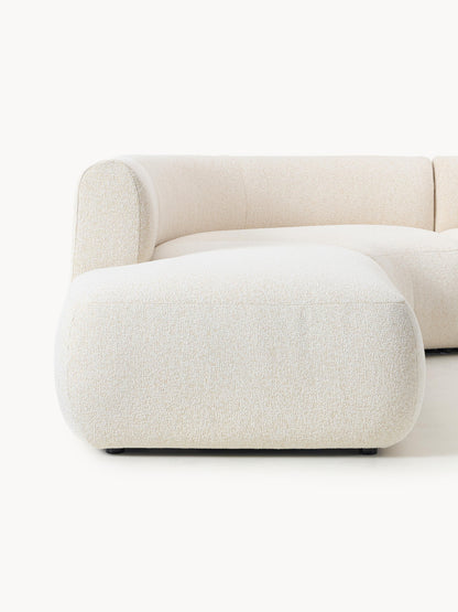 Modulares Bouclé-Ecksofa Sofia (4-Sitzer)